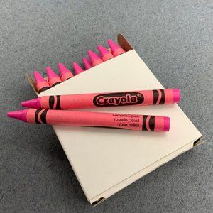 Crayola Crayons Lot of 16 Standard Size Carnation Pink Rosado Clavel Ros…